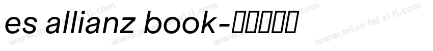 es allianz book字体转换